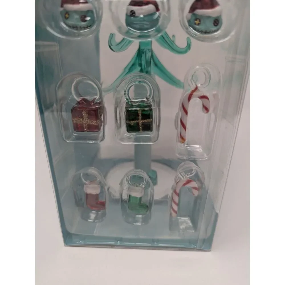 Disney Lilo Stitch Glass Table Top Christmas Tree 13pc Ornaments NEW IN BOX 2024